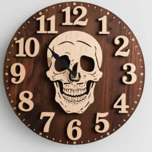 Skull Wall Clock