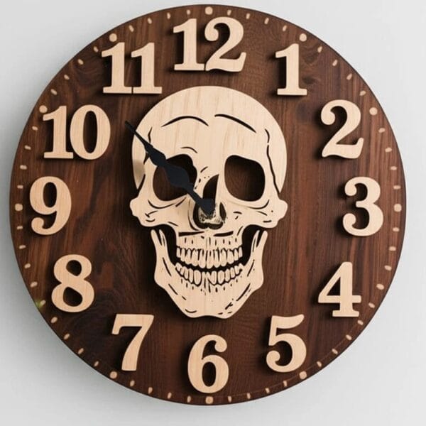 Skull Wall Clock