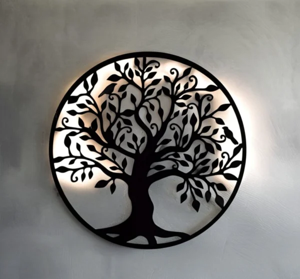 Backlit Tree of Life Wall Art